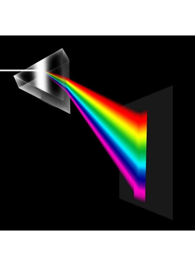 Optical Prism for Science Equilateral Glass Prism Triangular, 2 Pack 1.97 Inch Crystal Rainbow Maker for Photography Science Experiments Physics Teaching Light Spectrum - Image 3