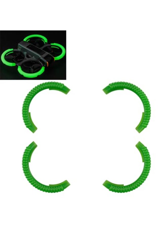 Letshevette Anti-Collision Propeller Protective Covers for DJI Avata 2 Drone from DJI Avata 2, Thermoplastic Polyurethane Fluorescent Protective Covers - Image 1