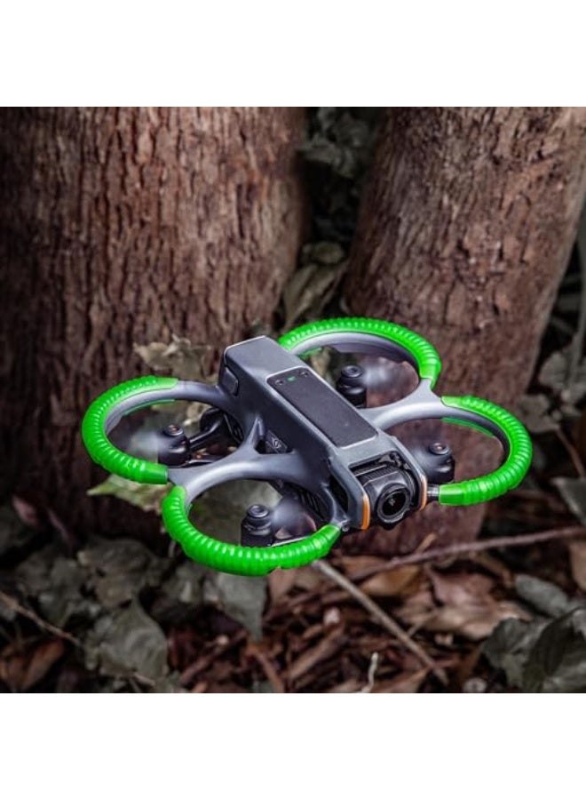 Letshevette Anti-Collision Propeller Protective Covers for DJI Avata 2 Drone from DJI Avata 2, Thermoplastic Polyurethane Fluorescent Protective Covers - Image 5