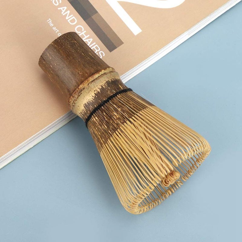 Matcha Whisk Set Japanese Style Tea Brush for Tea Making 100 Purple Bamboo Books - Image 2