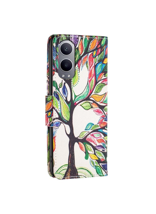 اس-توب جراب هاتف OnePlus Nord CE4 Lite بنمط رسم عالمي مصنوع من الجلد - Image 4