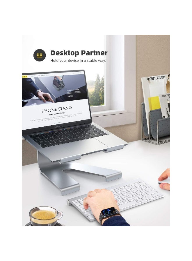 لاميكول حامل الكمبيوتر المحمول LN01، رافع كمبيوتر محمول عالمي - حامل تبريد مريح لأجهزة الكمبيوتر المحمولة المكتبية من 10 إلى 17.3 بوصة، متوافق مع أجهزة MacBook Pro وMacBook Air الجديدة لعام 2021، وأجهزة Dell وHP وSamsung وLenovo وغيرها. - Image 3