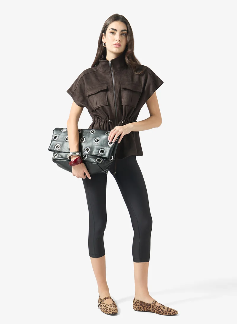 Only  Onlmira Faux Suede Waistcoat for Women | Best Price UAE