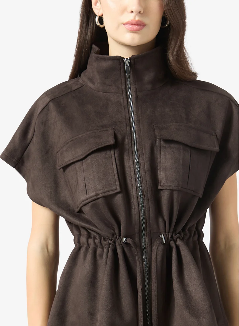 Only  Onlmira Faux Suede Waistcoat for Women | Best Price UAE