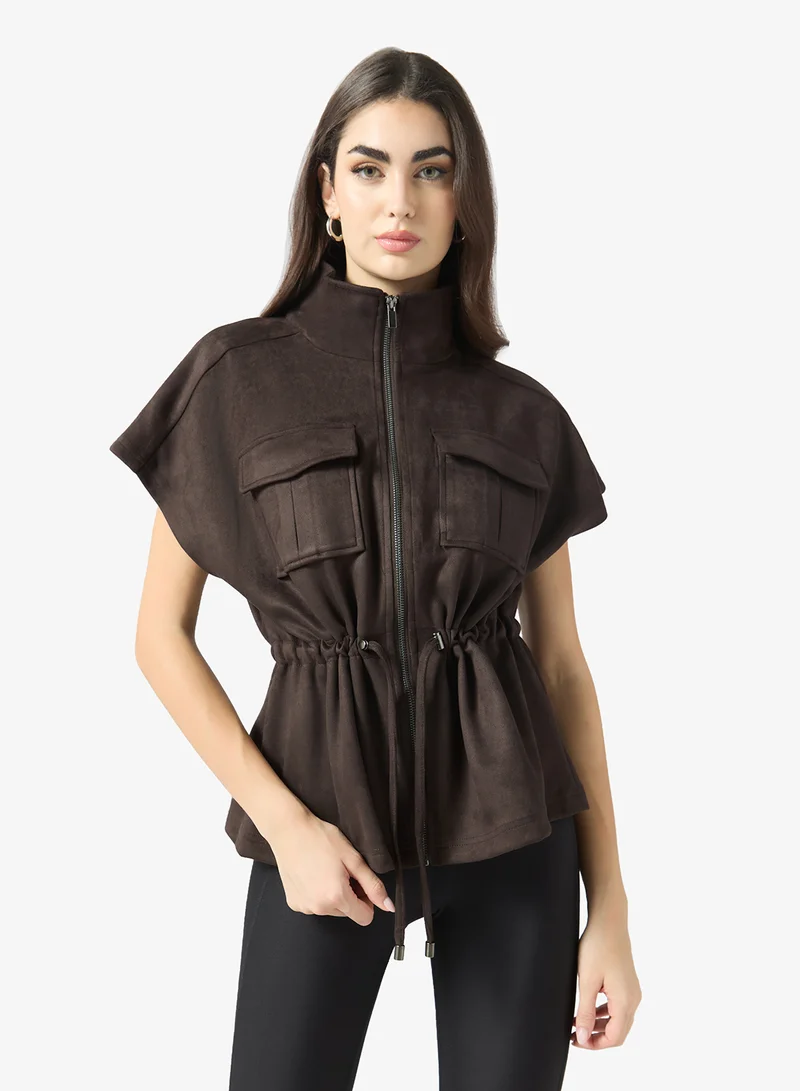 Only Onlmira Faux Suede Waistcoat