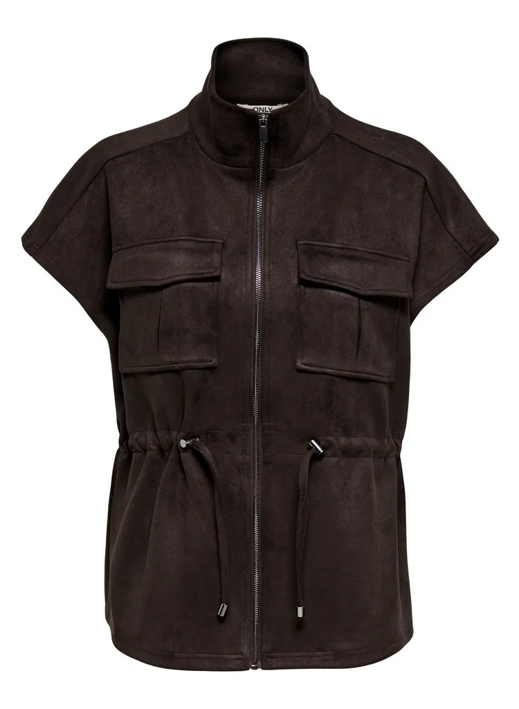 Only  Onlmira Faux Suede Waistcoat for Women | Best Price UAE