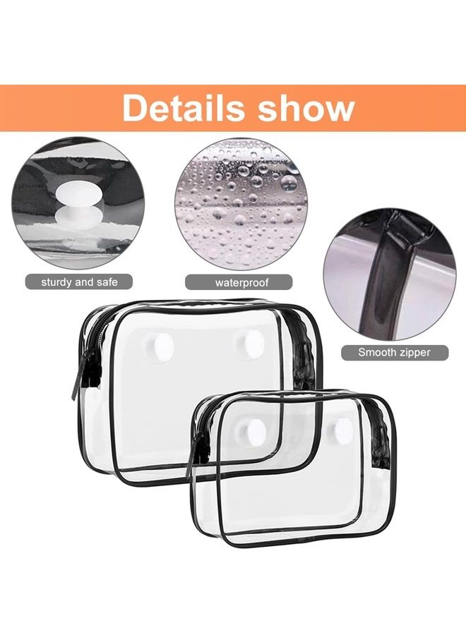 Everfunny 3 Packs Clear Bogg Beach Tote Bag with 2 Pack Insert Hooks Accessories for Bogg Bags Travel Makeup Clean Toiletry Brush Organizer Cosmetic Divider Storage Inner Pouch - Image 3