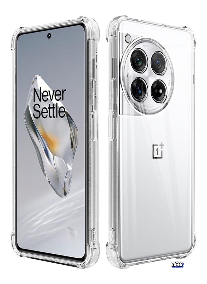 TIGER Here’s a high-performing Noon UAE SEO listing optimized for the title "Compatible for OnePlus 12 Case, Thin TPU Cover with Camera Protection Anti-Scratch Slim Fit Flexible Phone Case for OnePlus 12 5G (Clear)": - Image 1
