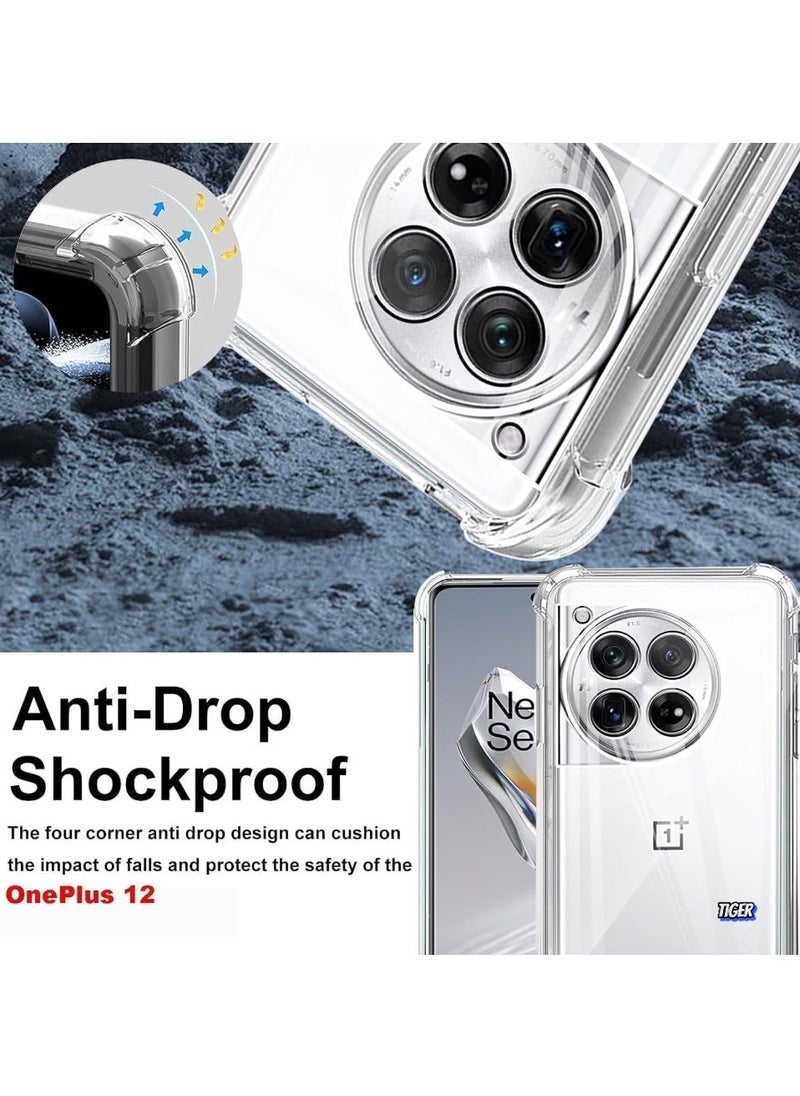 TIGER Here’s a high-performing Noon UAE SEO listing optimized for the title "Compatible for OnePlus 12 Case, Thin TPU Cover with Camera Protection Anti-Scratch Slim Fit Flexible Phone Case for OnePlus 12 5G (Clear)": - Image 2