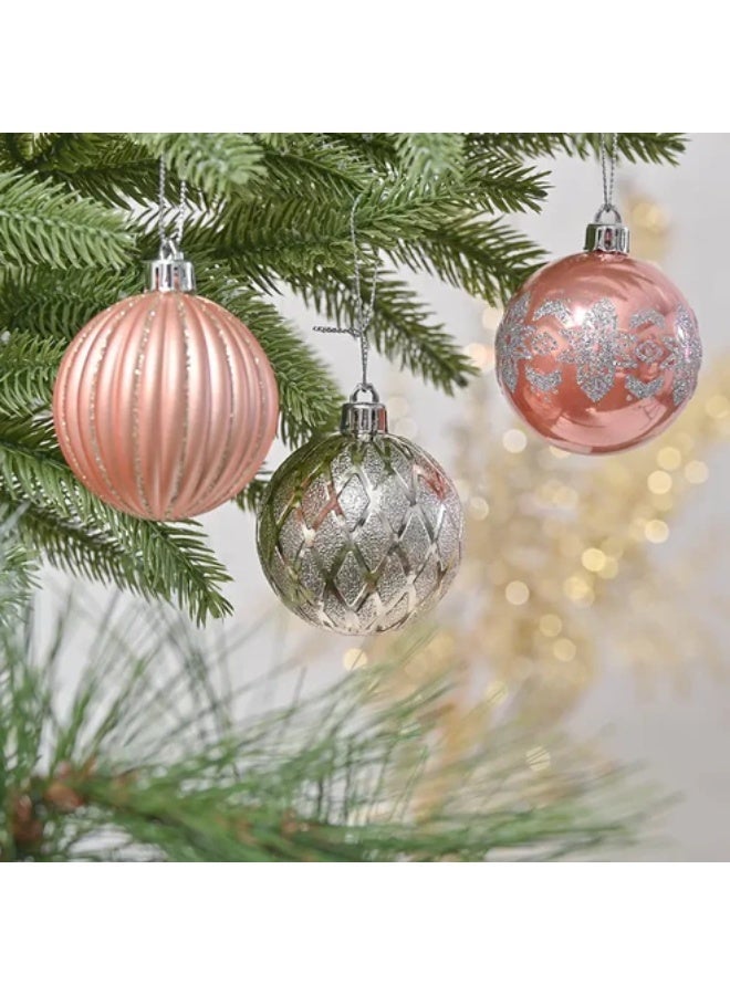 إيفا Rose Gold Baubles Set of 30 - Image 2