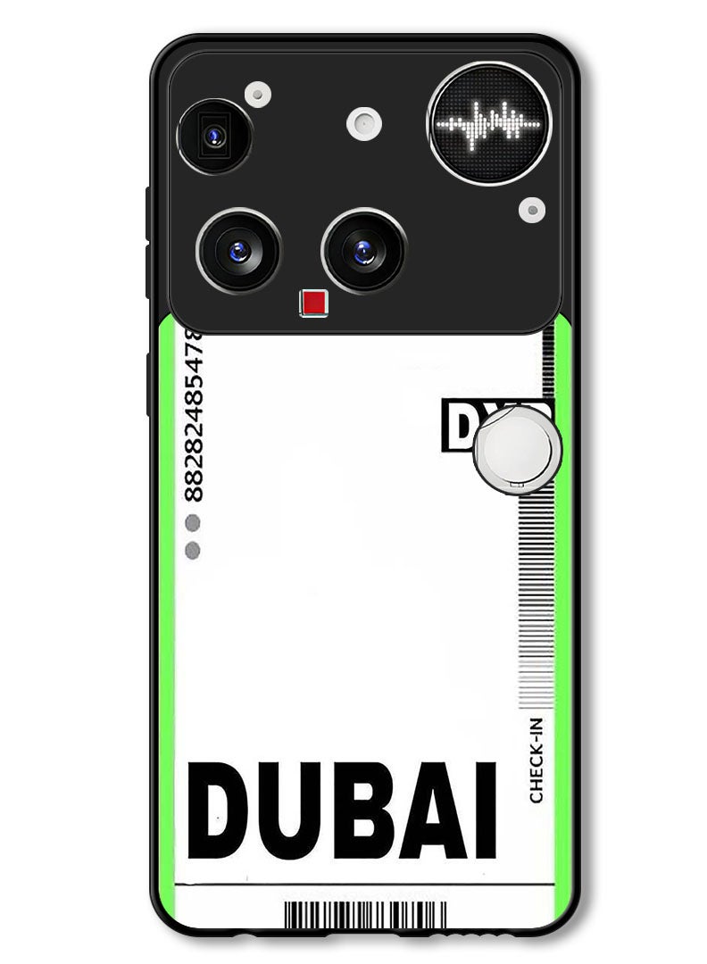 Theodor Case Compatible with Nothing Phone (3) 6.67 Inch Protection Shockproof Bumper Cover DXB Boarding pass - Image 1