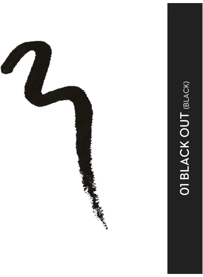 شوجر كوزماتيكس كحل كحل مكثف مقاوم للتلطخ والانتقال، أسود، عبوة من قطعة واحدة