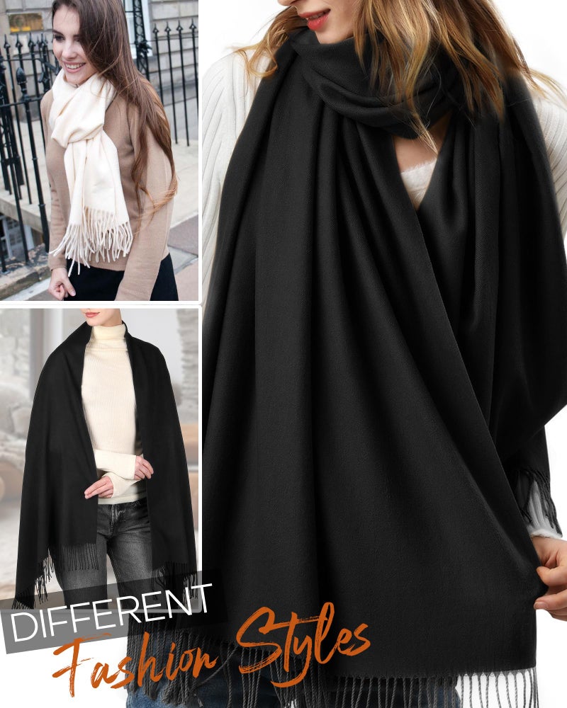 FURTALK Winter Scarf for Women Pashmina Shawl Wraps Soft Warm Fashion Blanket Scarves Gifts - Image 3