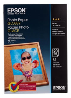 Epson Photo Paper, A4 20 Sheets