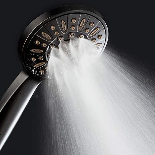 AquaDance High Pressure 6-Setting Hand Held Shower Head with Extra-Long 6 Foot Hose & Bracket – Anti-Clog Nozzles - USA Standard Certified - Top U.S. Brand - OIL RUBBED BRONZE - Image 5