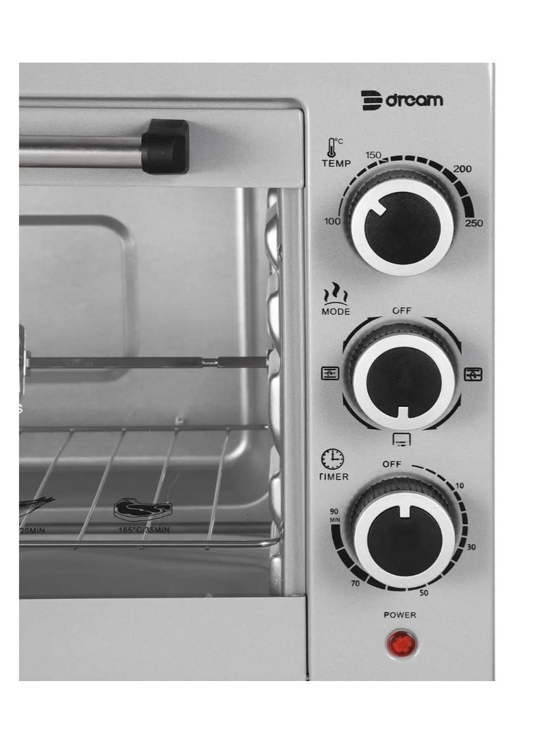 Dream Dream Electric Oven, 40 Litres, 1800 Watts, DR13040 - Grey  - Image 3