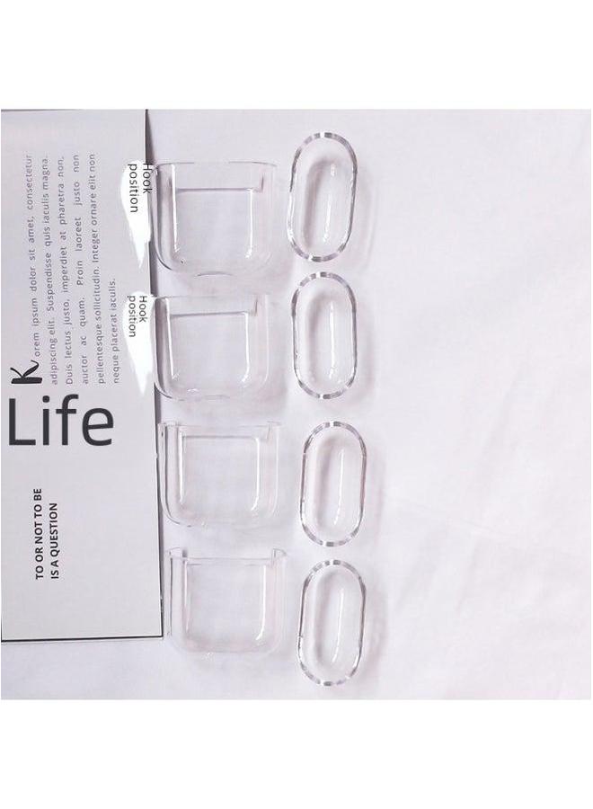 Suitable For Airpods Bluetooth Headset Protective Cover TPU Transparent Soft Case 2/3 Generation/PRO/PRO2 Earphone Case-Color:TPU Shell + Pearlescent Bag-Model:Airpods--Pro2 Generation Case--with Hanging Ears - Image 3