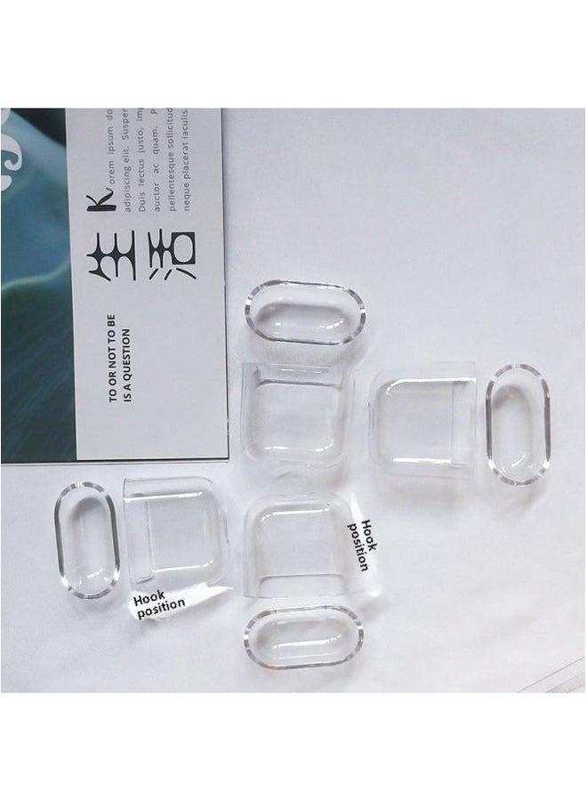 Suitable For Airpods Bluetooth Headset Protective Cover TPU Transparent Soft Case 2/3 Generation/PRO/PRO2 Earphone Case-Color:TPU Shell + Pearlescent Bag-Model:Airpods--Pro2 Generation Case--with Hanging Ears - Image 5