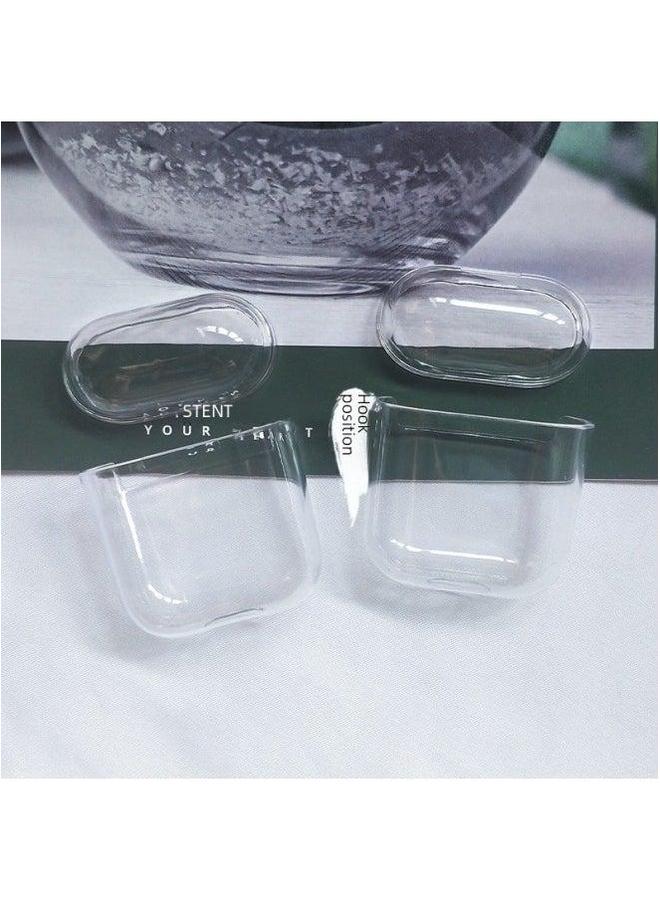 Suitable For Airpods Bluetooth Headset Protective Cover TPU Transparent Soft Case 2/3 Generation/PRO/PRO2 Earphone Case-Color:TPU Shell + Pearlescent Bag-Model:Airpods--Pro2 Generation Case--with Hanging Ears - Image 4