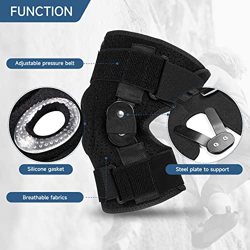 Hocafer Plus Size Knee Brace XL-8XL,Stable Support of The Decompression Knee, Effective Relief of ACL, Arthritis, Meniscus Tear, Adjustable Compression Band, Suitable for Men and Women (XL-2XL) - Image 3