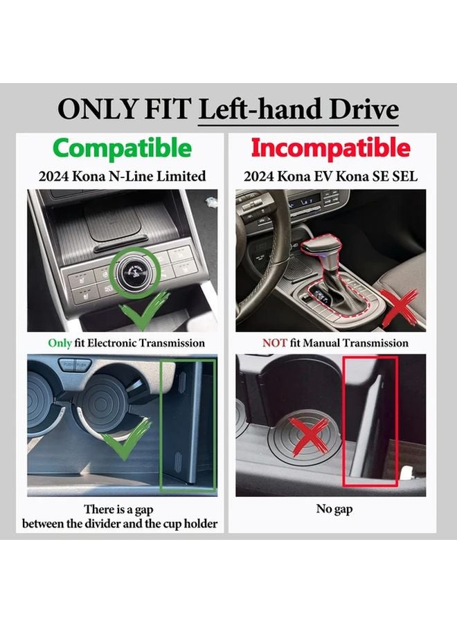 2024 2025 Hyundai Kona SEL Limited Center Console Organizer Tray Middle Tray Accessories - Image 2