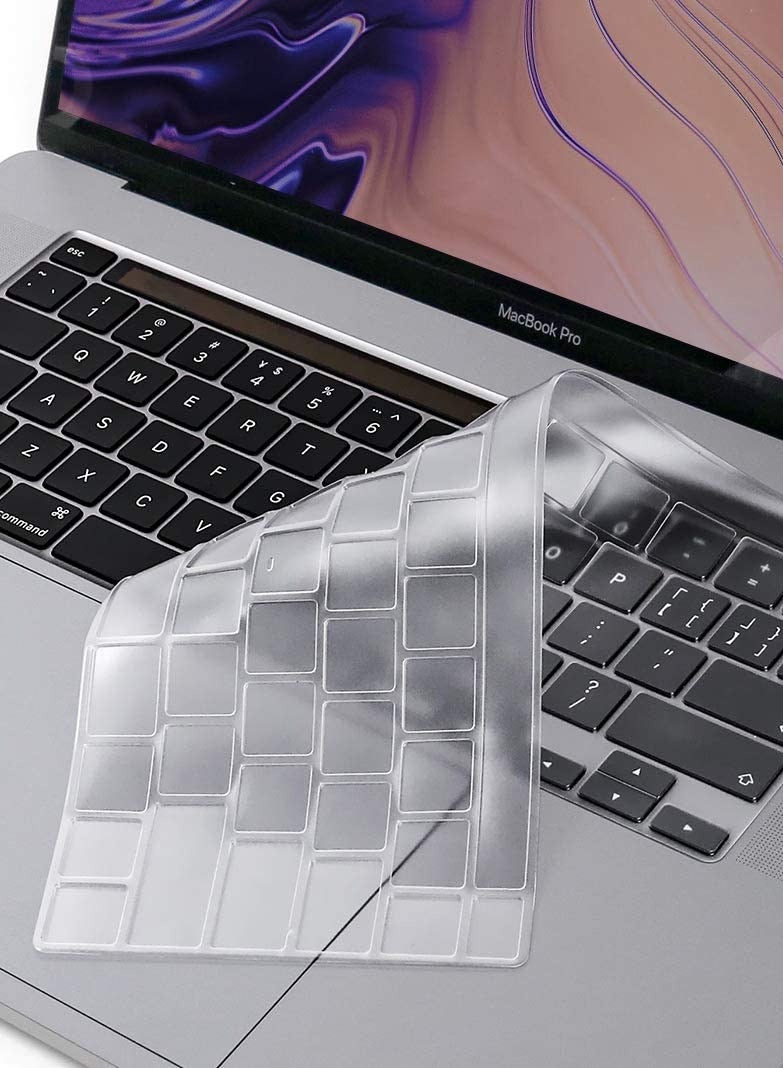 غطاء لوحة مفاتيح رفيع للغاية متوافق مع أجهزة MacBook Pro مقاس 13 بوصة M2 M1 A2338 A2289 A2251 وMacBook Pro مقاس 16 بوصة إصدار 2019 A2141 مع Touch Bar وTouch ID وشاشة Retina، TPU شفاف - Image 4