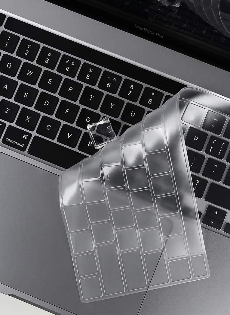 غطاء لوحة مفاتيح رفيع للغاية متوافق مع أجهزة MacBook Pro مقاس 13 بوصة M2 M1 A2338 A2289 A2251 وMacBook Pro مقاس 16 بوصة إصدار 2019 A2141 مع Touch Bar وTouch ID وشاشة Retina، TPU شفاف - Image 1