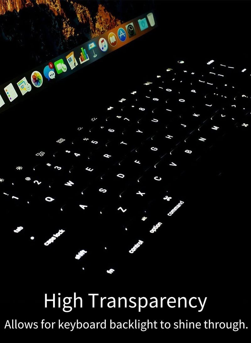 غطاء لوحة مفاتيح رفيع للغاية متوافق مع أجهزة MacBook Pro مقاس 13 بوصة M2 M1 A2338 A2289 A2251 وMacBook Pro مقاس 16 بوصة إصدار 2019 A2141 مع Touch Bar وTouch ID وشاشة Retina، TPU شفاف - Image 5