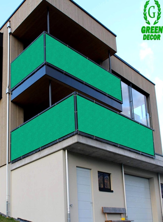 GREEN DECOR HDPE Fabric with Polyester Band Baby Kids Safety Net Protector for Balcony & Staircase Railing Guard,Balcony Stairway Net Baby Safety Products for Indoor&Outdoor(Green Color, 0.80X1 MTR) - Image 2