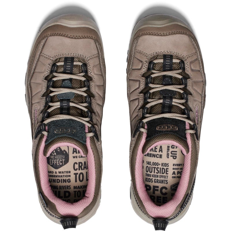 KEEN Women's Targhee 4 Low Height Durable Comfortable Waterproof Hiking Shoes, Brindle/Nostalgia Rose, 7 - Image 5