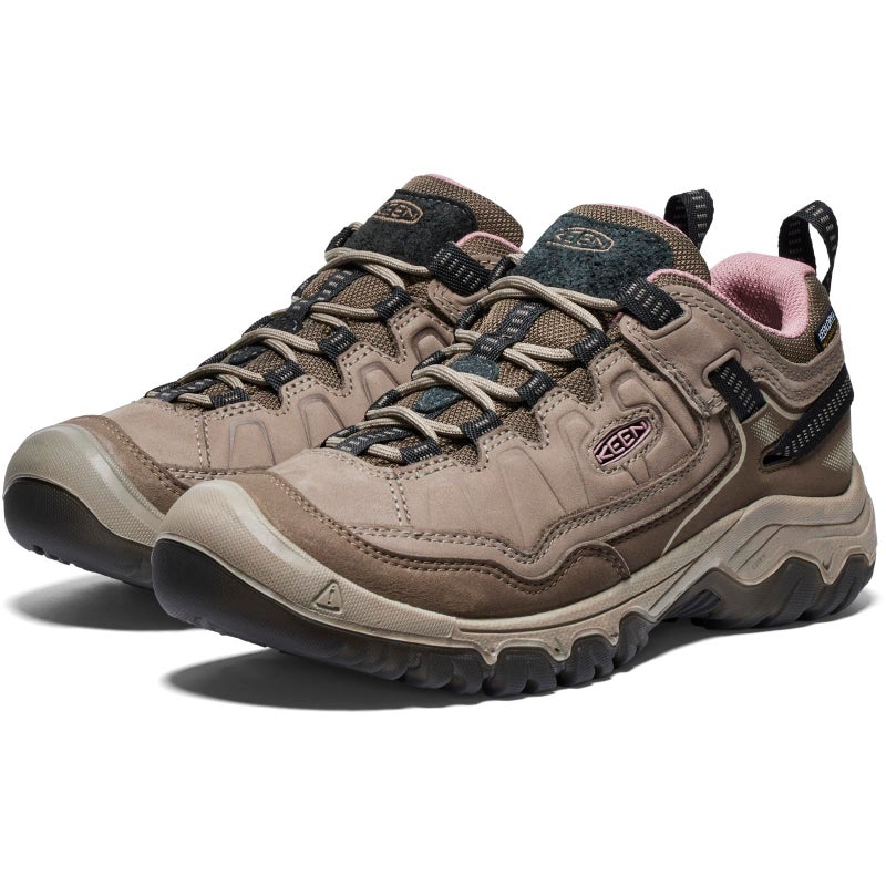 KEEN Women's Targhee 4 Low Height Durable Comfortable Waterproof Hiking Shoes, Brindle/Nostalgia Rose, 7 - Image 4