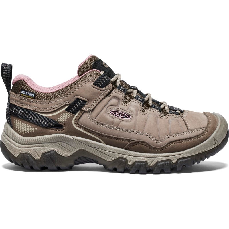 KEEN Women's Targhee 4 Low Height Durable Comfortable Waterproof Hiking Shoes, Brindle/Nostalgia Rose, 7 - Image 2