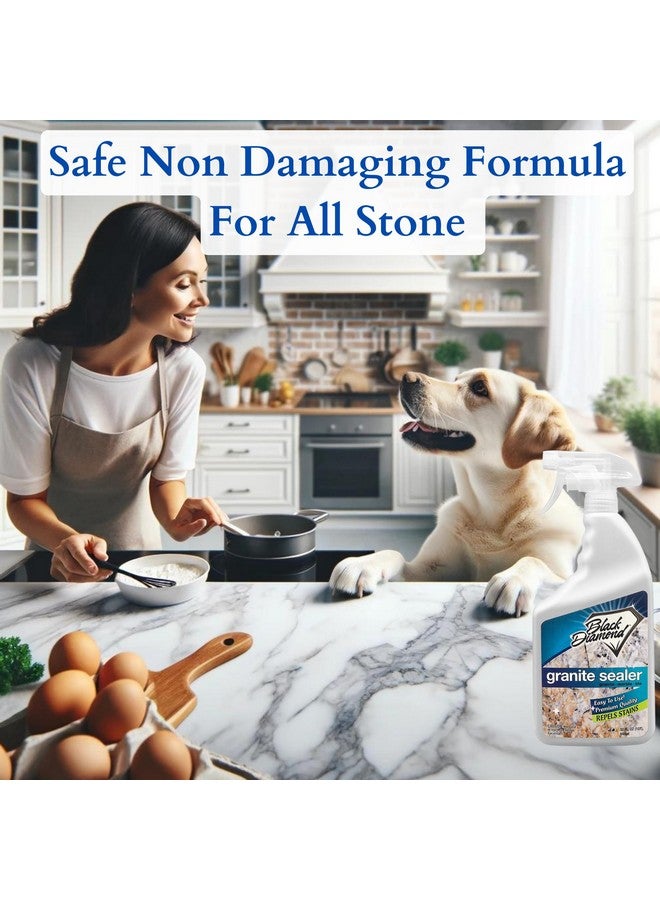 Black Diamond Stoneworks Black Diamond Stoneworks Granite Sealer: Seals and Protects. Marble Sealer Protector. Granite, Marble, and Travertine Countertop Sealer for All Stone Countertops. 1-Pint.  - Image 4