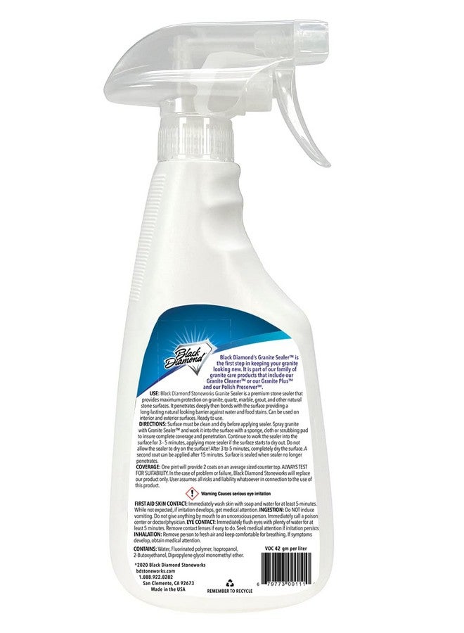 Black Diamond Stoneworks Black Diamond Stoneworks Granite Sealer: Seals and Protects. Marble Sealer Protector. Granite, Marble, and Travertine Countertop Sealer for All Stone Countertops. 1-Pint.  - Image 2
