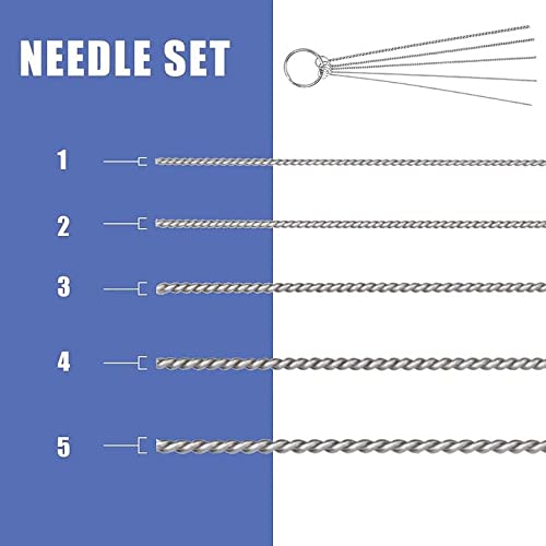 Ebest 4 Set Airbrush Spray Gun Wash Cleaning Tools Needle Nozzle Brush Glass Cleaning Pot Holder - Image 4