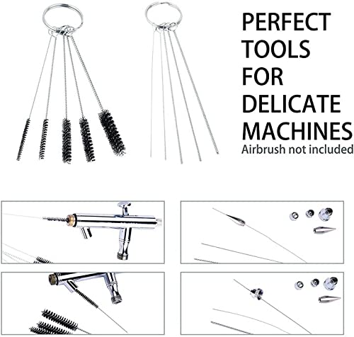 Ebest 4 Set Airbrush Spray Gun Wash Cleaning Tools Needle Nozzle Brush Glass Cleaning Pot Holder - Image 5