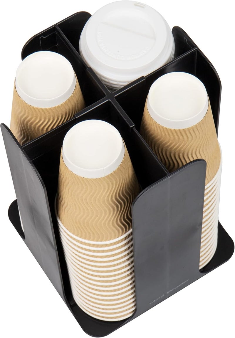 Mind Reader Cup and Lid Carousel, 7.75 x 12 x 7.75, Black - Image 5