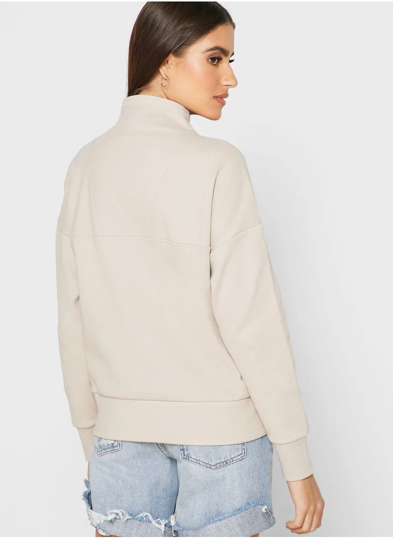 SALSA High Neck Eyelet Detail Sweater