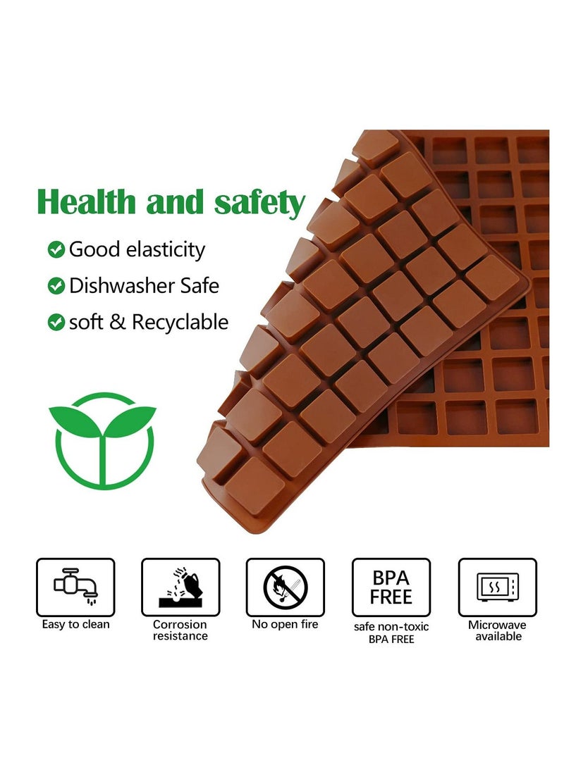 XiuWoo 80 Cavities Mini Square Candy Baking Silicone Molds  - Image 4