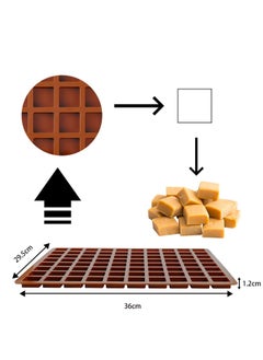 XiuWoo 80 Cavities Mini Square Candy Baking Silicone Molds  - Image 2