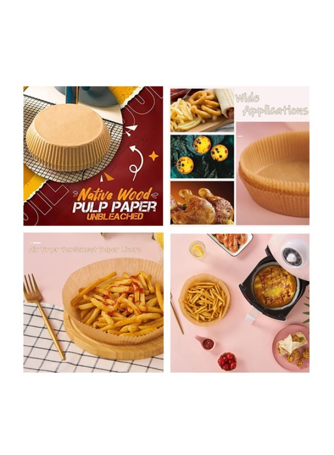 6.3 بوصة سميكة جولة غير ملتصقة بطانة الورق لمرة واحدة ، للخبز والمقلي الهواء - Image 5