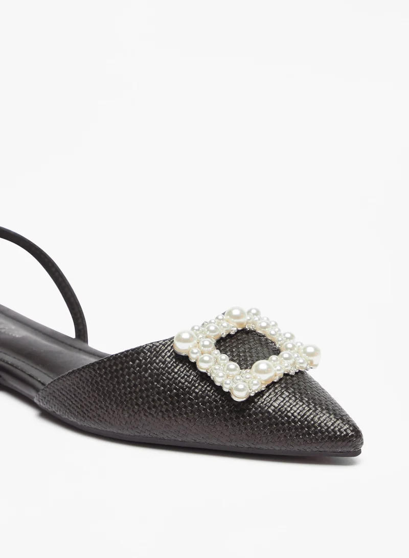 Flora Bella By Shoexpress Womens Flora Bella Embellished Pointed Toe Ballerina Shoes Ramadan Collection