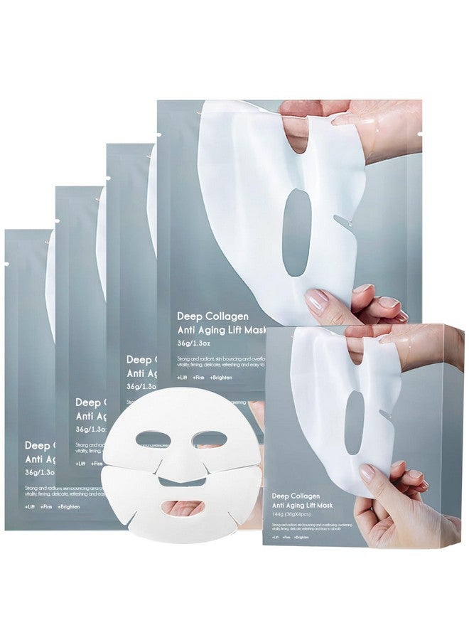 SEWOG Deep Collagen Lifting Mask, Anti Wrinkle Moisturizing Face Mask, Smooth & Tight Skin, Overnight Hydrogel Mask, Helps Reduce Fine Lines & Wrinkles(4 Pack) - Image 1