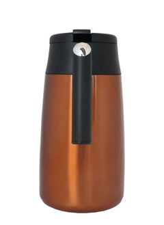 Any Morning Stainless Steel Thermos Flask 1.2L, Vacuum Thermal Carafe, Leakproof Insulated Coffee Carafe, Hot and Cold Beverage Dispenser Double Wall, 12 Hours Heat Retention, 40 oz, Copper Color - SI232250  - Image 2