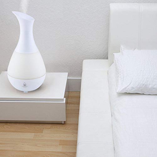 IRIS Essential Oil Diffuser Cool Mist Humidifier with Adjustable Mist Mode, Waterless Auto Shut-Off and 7 Colour LED Lights Changing for Home Office Baby (White) - Image 5