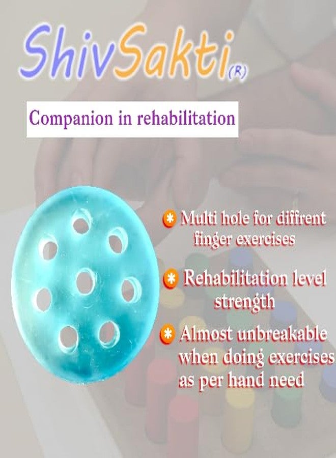 SHIVSAKTI جل SHIVSAKTI الدائري - مصمم لتمارين تقوية مد الأصابع اللطيفة، ويستخدم في العلاج الطبيعي، وإعادة تأهيل شلل اليد، وما إلى ذلك (أزرق - متوسط الصلابة) - Image 3