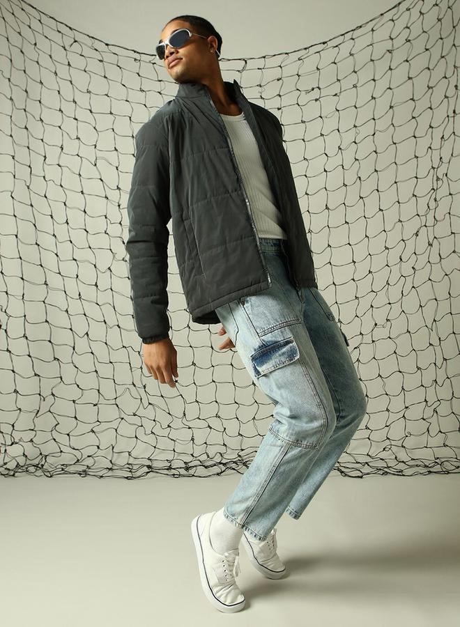 هوبرهولمي جينز ستايلي بقصة عادية وخصر متوسط مع جيوب - Image 1