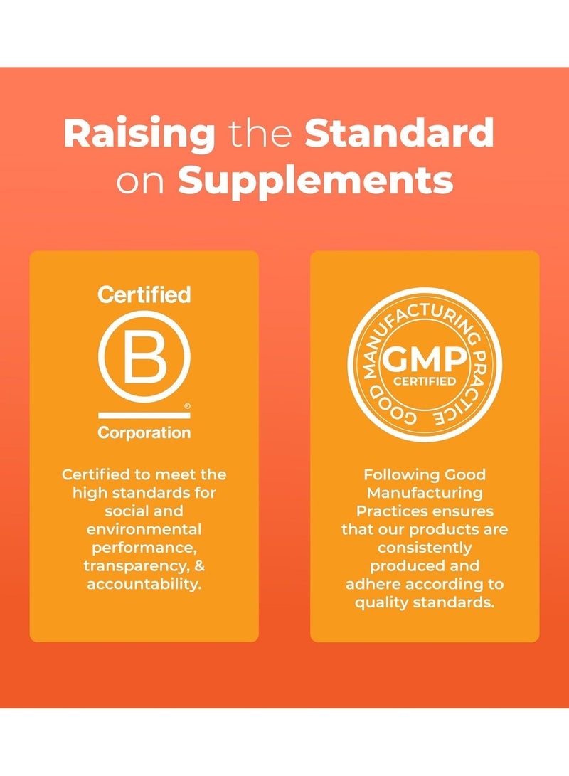 MaryRuth's, Vegan Omega-3 Gummies, Natural Orange, 60 Gummies - Image 4