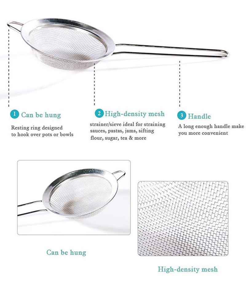 Tilak Venture Long Lasting Stainless Steel Tea Strainer Filter for Kitchen 1 Pcs - Image 5