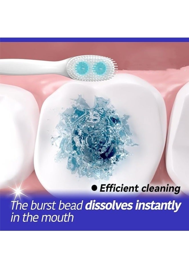 40 Pcs Mint Disposable Toothbrushes with Toothpaste and Pick for Work or Travel, Mini Travel Toothbrushes - Image 2